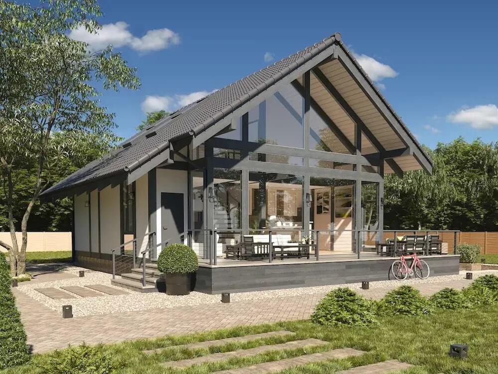 Дом из бруса Фахверк VZ-547